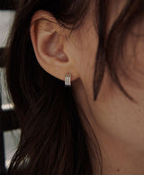 [925 silver] Deux.silver.183 / fort earring (silver)