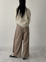 Wrap Banding Wide Slacks
