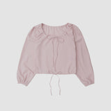 [MADE] WHISTLE CROPPED BLOUSE