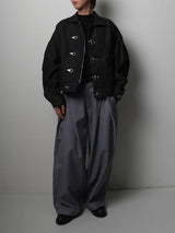 JT8 Denim Clasped Fireman Jacket