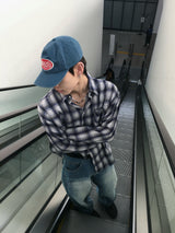 タイピングレタリングスナップデニムパンツ 2C