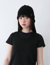 KNIT BUCKET HAT(BLACK)