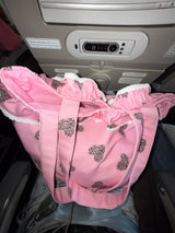 frill leopard bag