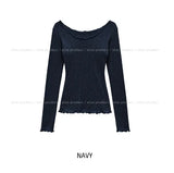 Sable Punched V-Neck Knit