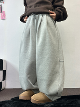 スウェットバルーンバックポイントロングパンツ🤎🖤🩶3COLOR