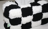 black cherkerboard tissue case