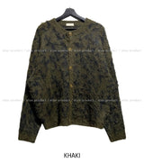 Referred Wool Round Cardigan