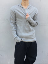 Yeezy Relax Fit Henley Neck Hoodie 4C
