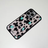 ソフト ポップ レオパード フォンケース ペールブラッシュ (BK_Epoxy)