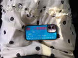 NO STRESS glass bumper phone case (blue)