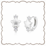 Matte Cubic Star Earring