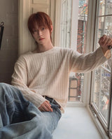 Muron Boucle Round Long Sleeve Knit