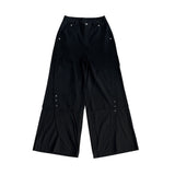 Snap wide slacks