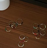 [CCNMADE] Matching Ring_Type02 (Black+Black&silver)