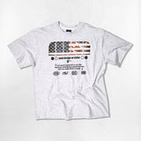 US ユージュアルシンボルオーバーフィットTシャツ - 4COLOR