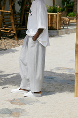 PIN-KNIT BALLOON PANTS (Gray)