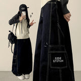 Tins Saint-Jean ステッチサイドカーブスリットカーゴデニムワイドパンツ