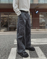 Forty Pigment Pintuck Wide Cargo Pants
