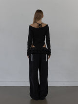 WESTERN CROSS TOP / BLACK