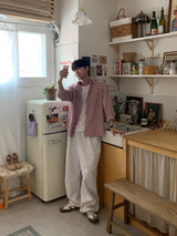 Parma Label Cut-Line Sweatpants