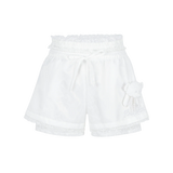 13DE MARZO Bear Lacy Bowknot Shorts