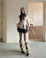 Jane Two-Tone Cashmere Cardigan