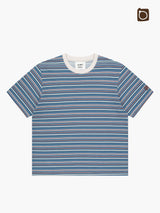 ALARM マルチストライプTシャツ BLUE_MAN