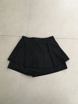 ストライププリーツキュロットスカート