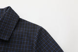 Classic Square Collar Check Shirt