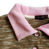 Marble Stripe Collar Tee (brown)