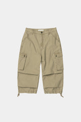 ヴィンテージ ミリタリー カプリ カーゴパンツ(Washed Beige)