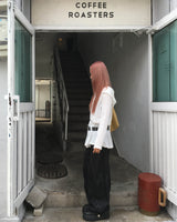 Heart denim pants