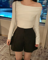 Knitte オフショルダーTシャツ