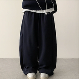 Angel Wing Star Pocket Embroidery Wide Banding Pants
