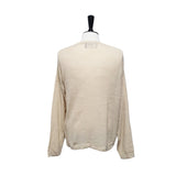 Light Beige Slit Knit