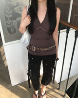 Pocket capri pants