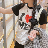 I Love Raglan Short-Sleeved T-Shirt