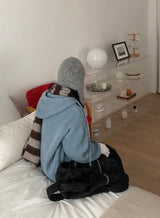 Helgue Wool Button Knit Beanie
