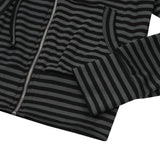 LOVRITS MINI HEART LOGO STRIPE RAGLAN HOOD ZIP-UP (2Color)