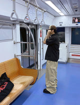 No.1271 L ストライプハーフシャツ (3color)