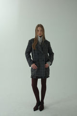 GLAM CHECK SKIRT_BLACK
