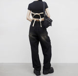 (Unisex) Letian vintage denim pants
