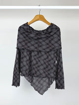ARGYLE OFF SHOULDER LONG SLEEVE (2C)