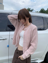 Ttalba スカシ ボールド ニット カーディガン