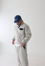 [UNISEX] Coloring fleece half zip-up & jogger pants set