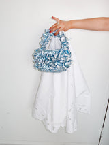 Ruffle tote sac
