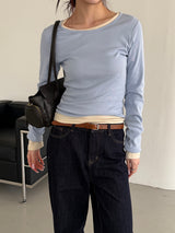Slim fit basic long sleeves(11color)