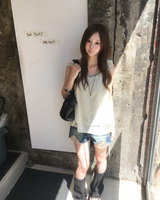 Vintage washing damage shorts