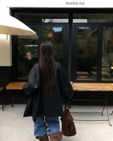 Our Leather Middle Jacket