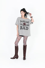 MELTING ROSE TEE #GREY